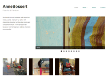 Tablet Screenshot of annebossertart.com